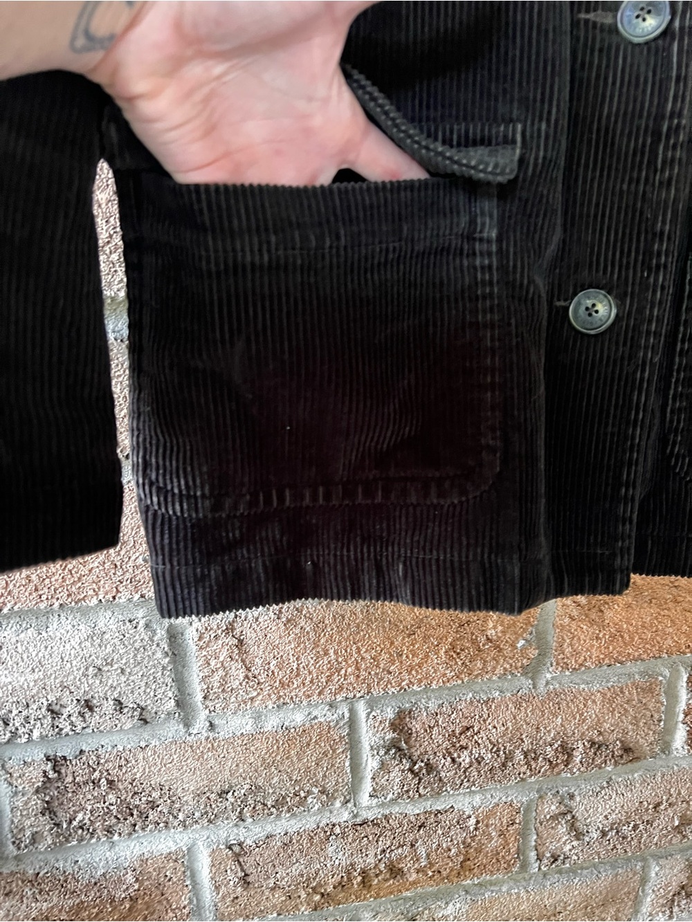 Eddie Bauer Dark Green Corduroy Barn Chore Jacket Lined Utility Small - Picture 14 of 16